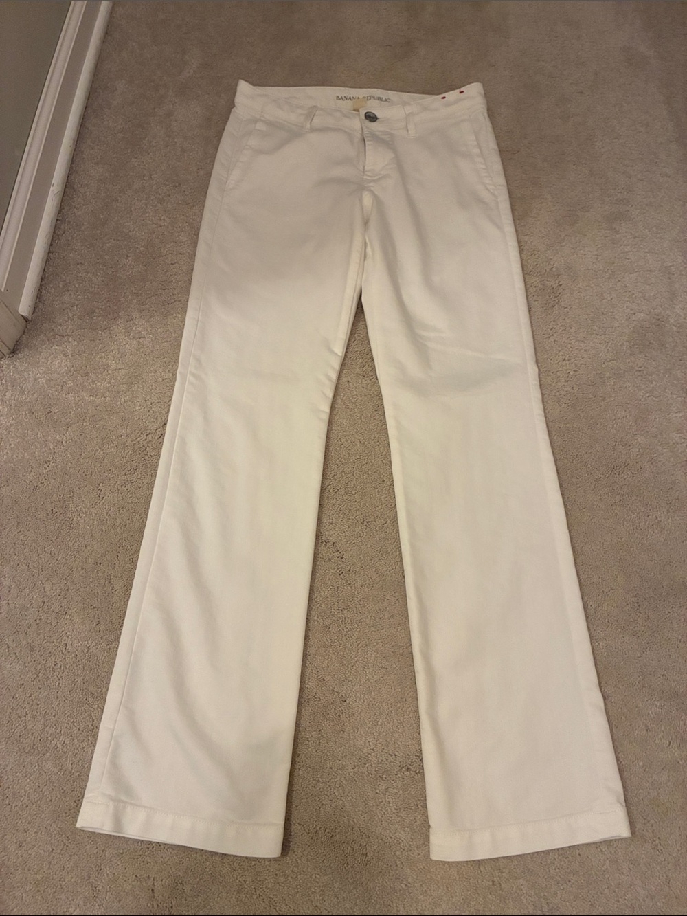 Banana Republic Boot-Cut Women's White Jeans 27R